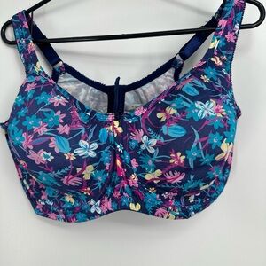 COMFORT CHOICE BRA, SIZE 44D, Floral